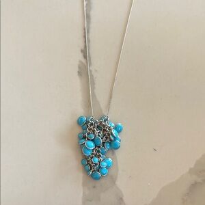 Banana Republic Turquoise Cluster Necklace